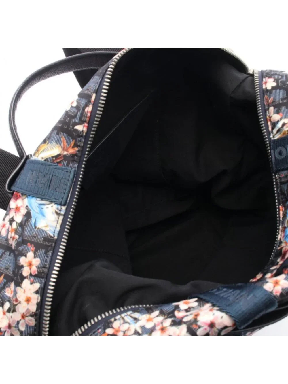 Dior Backpack Hajime Sorayama Dinosaur Robo Oblique Navy Multi Nylon Leather